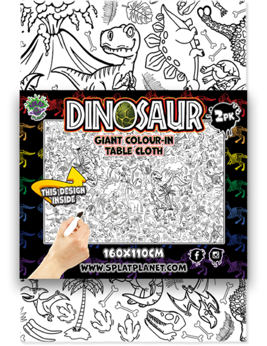 Splat Planet spalvinimo staltiesės, Dinozauras 2 vnt. Splat Planet spalvinimo staltiesės, Dinozauras 2 vnt.