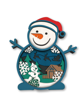 Splat Planet 3D medinis paveikslas, Sniego senis