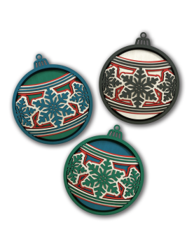 Splat Planet 3D medinis paveikslas, Kalėdiniai žaisliukai