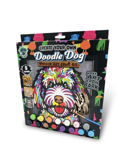 Splat Planet medinis 3D spalvinimo paveikslas, Šuo