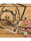 Splat Planet medinis 3D spalvinimo paveikslas, Šuo