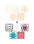 Splat Planet medinis 3D spalvinimo paveikslas, Šuo