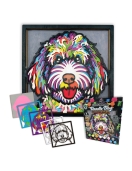 Splat Planet medinis 3D spalvinimo paveikslas, Šuo