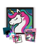 Splat Planet medinis 3D spalvinimo paveikslas, Vienaragis