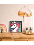 Splat Planet medinis 3D spalvinimo paveikslas, Vienaragis