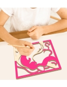 Splat Planet medinis 3D spalvinimo paveikslas, Vienaragis