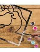 Splat Planet medinis 3D spalvinimo paveikslas, Vienaragis