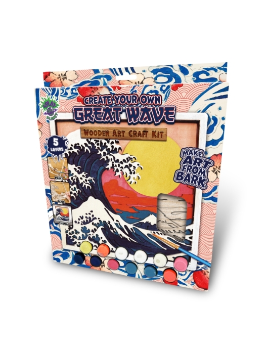 Splat Planet medinis 3D spalvinimo paveikslas, Didžioji banga