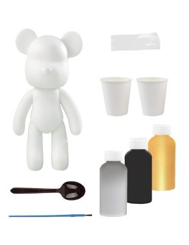 Splat Planet kūrybinis rinkinys Marble Bear, metalika