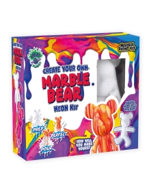 Splat Planet kūrybinis rinkinys Marble Bear, neonas