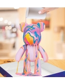 Splat Planet kūrybinis rinkinys Marble Bear, neonas