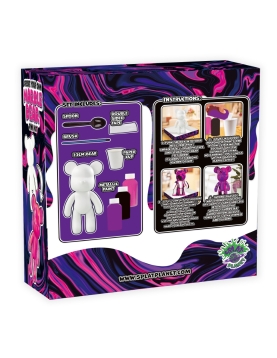 Splat Planet kūrybinis rinkinys Marble Bear, rožinis