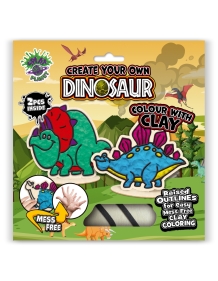 Splat Planet kūrybinis modelino rinkinys su mediniais Dinozaurais
