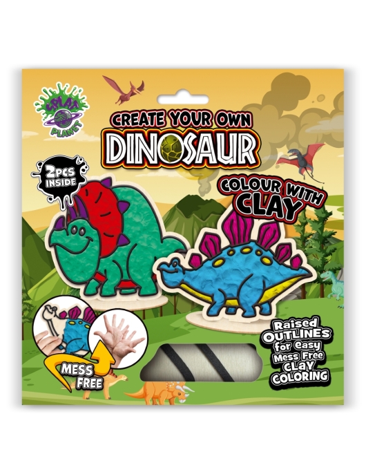 Splat Planet kūrybinis modelino rinkinys su mediniais Dinozaurais Splat Planet kūrybinis modelino rinkinys su mediniais Dinozaurais