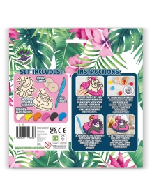 Splat Planet kūrybinis modelino rinkinys su mediniais Tropikų gyvūnais