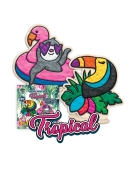 Splat Planet kūrybinis modelino rinkinys su mediniais Tropikų gyvūnais Splat Planet kūrybinis modelino rinkinys su mediniais Tropikų gyvūnais