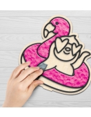 Splat Planet kūrybinis modelino rinkinys su mediniais Tropikų gyvūnais