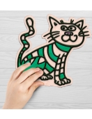 Splat Planet kūrybinis modelino rinkinys su medinėmis Katytėmis