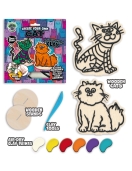 Splat Planet kūrybinis modelino rinkinys su medinėmis Katytėmis