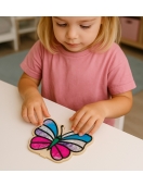 Splat Planet kūrybinis modelino rinkinys su mediniais Drugeliais