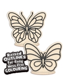 Splat Planet kūrybinis modelino rinkinys su mediniais Drugeliais