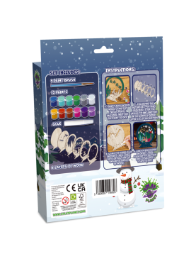 Splat Planet 3D medinis paveikslas, Kalėdinis sniego gaublys