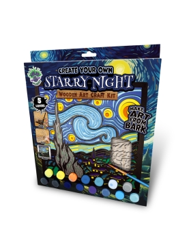 Splat Planet medinis 3D spalvinimo paveikslas, Žvaigždėta naktis
