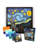 Splat Planet medinis 3D spalvinimo paveikslas, Žvaigždėta naktis