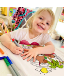 Splat Planet marškinėliai su flomasteriais Kapibara