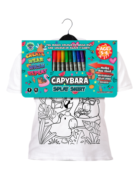 Splat Planet marškinėliai su flomasteriais Kapibara