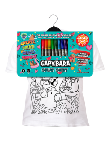 Splat Planet marškinėliai su flomasteriais Kapibara