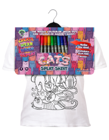 Splat Planet marškinėliai su flomasteriais Katinėliai