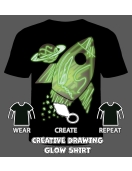 Splat Planet šviečiantys tamsoje marškinėliai, Kosmose