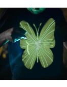 Splat Planet šviečiantys tamsoje marškinėliai, Drugelis