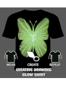 Splat Planet šviečiantys tamsoje marškinėliai, Drugelis