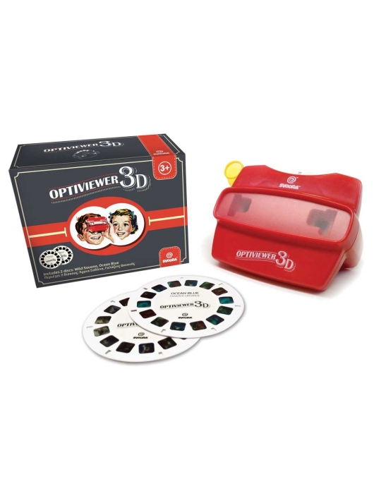 Svoora retro 3D akiniai Optiviewer su 2 diskais Svoora retro 3D akiniai Optiviewer su 2 diskais