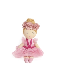 Svoora medžiaginė lėlė balerina, 20 cm