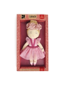 Svoora medžiaginė lėlė balerina, 20 cm