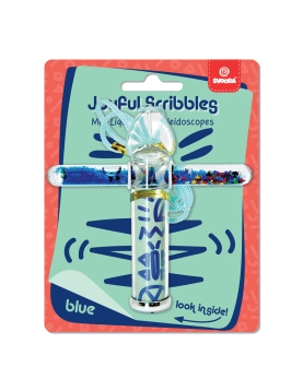 Svoora kaleidoskopas su tūbele, Mėlyni raštai, 10 cm