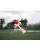 Kendama žaislas, medinis/raudonas Kendama žaislas, medinis/raudonas